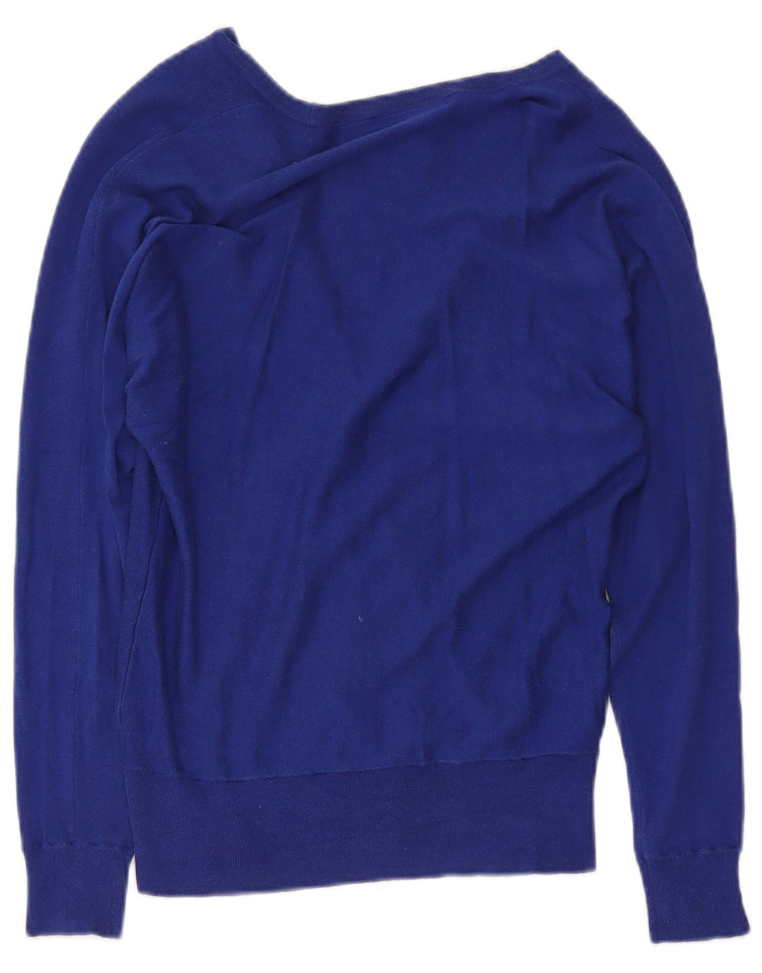 Ralph Lauren Damen-Cardigan-Pullover UK 12 Mittelblaue Seide