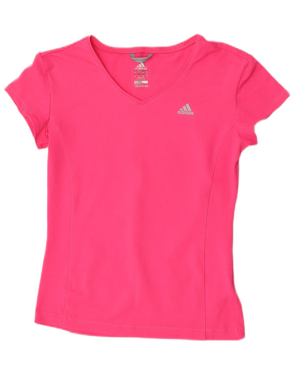 Adidas Damen Clima 365 T-Shirt Top UK 18 XL Rosa Polyester