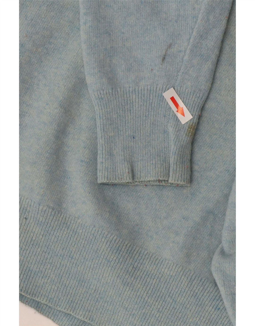 Lacoste Herren-Pullover mit Rundhalsausschnitt, Größe 3, kleine blaue Lammwolle