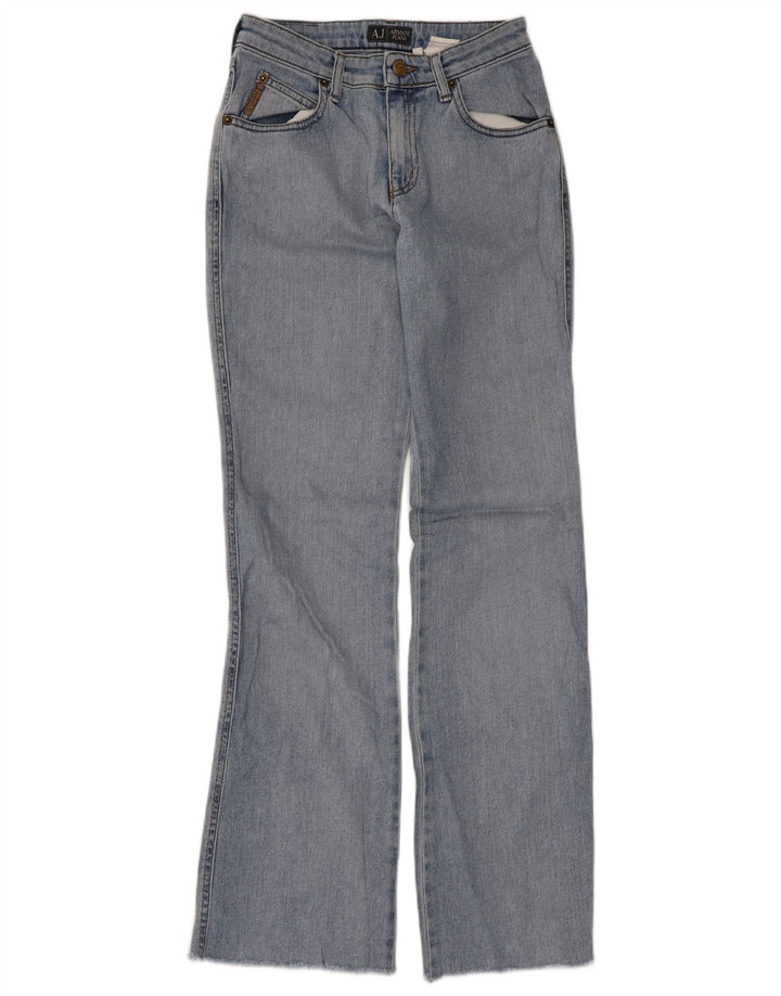 Armani Damen Straight Jeans W26 L31 Blau