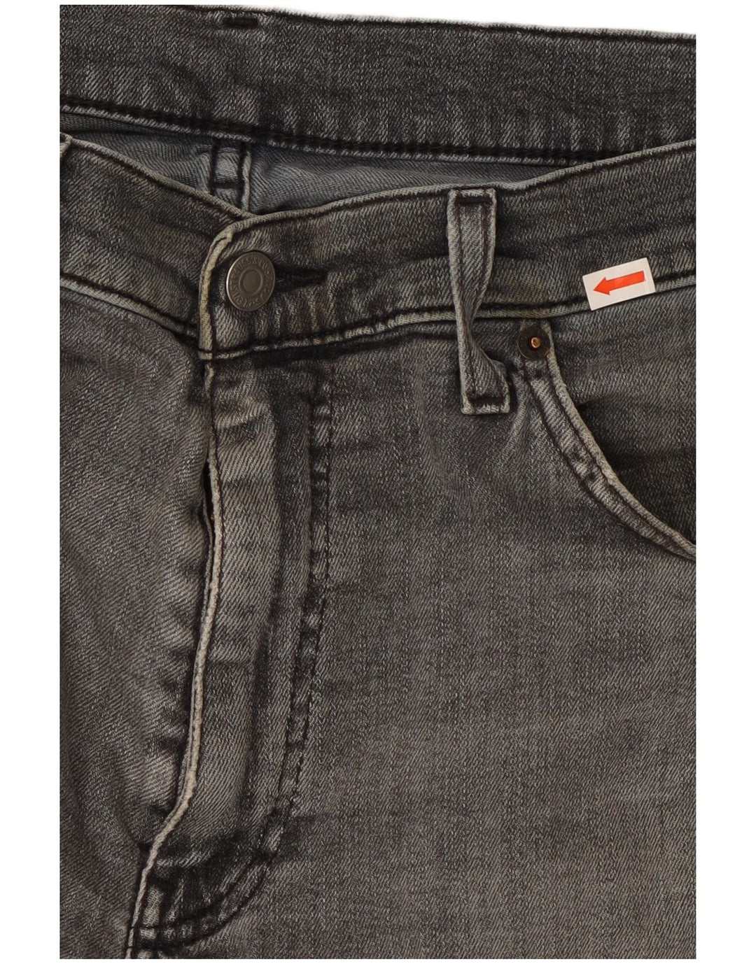 Levi's Herren Straight Jeans W34 L32 Graue Baumwolle