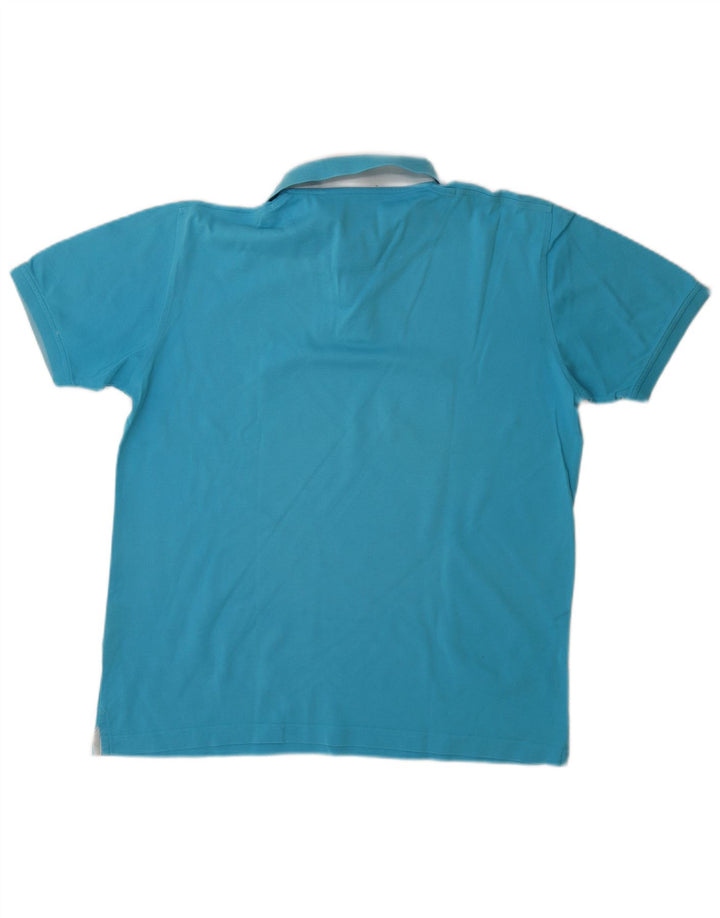 HARMONT & BLAINE Herren-Poloshirt mit normaler Passform, große blaue Baumwolle