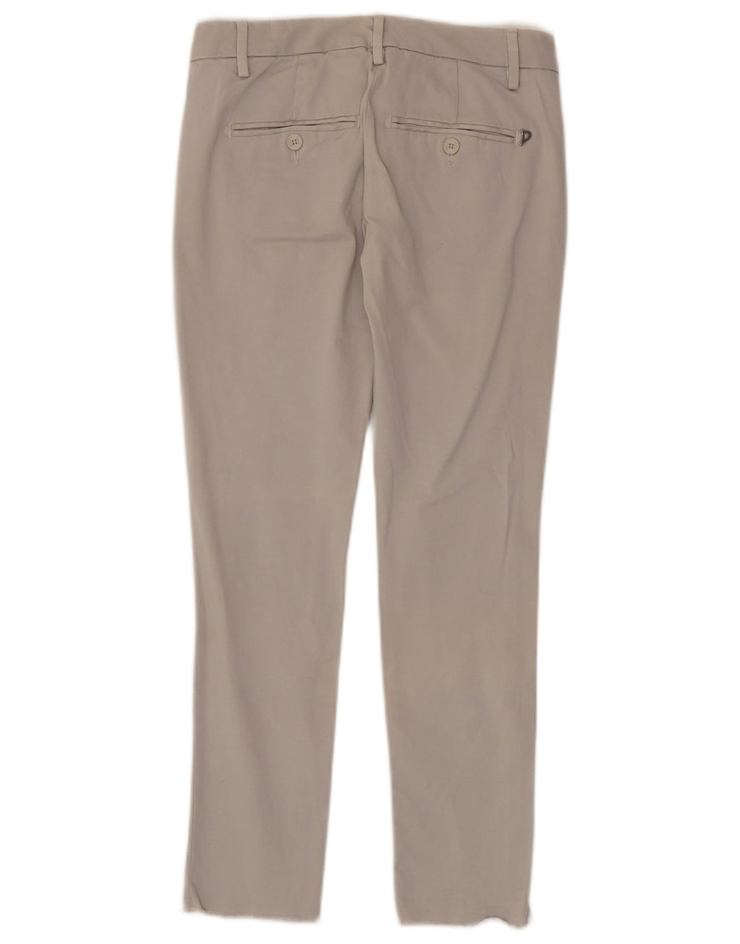 Dondup Slim Chino-Hose für Damen, W25, L27, graue Baumwolle