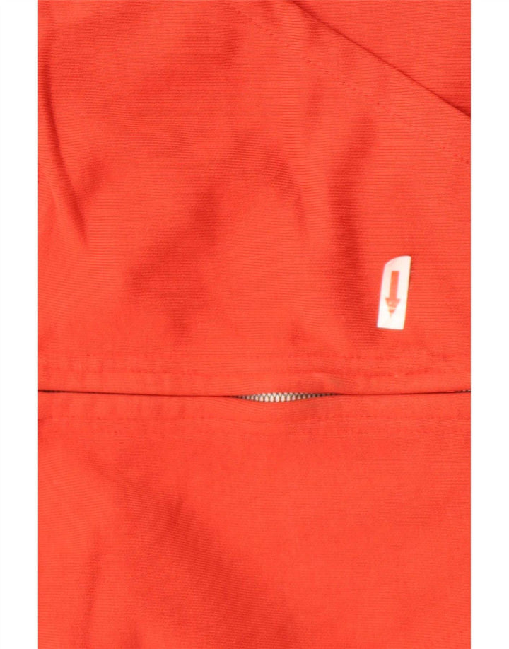 Zara Herren-Kapuzenpullover mit Reißverschluss, klein, rote Baumwolle