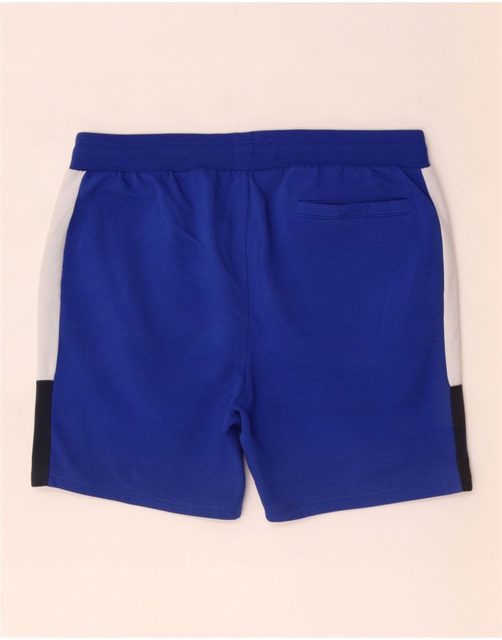 Ellesse Herren-Sportshorts XL, blaue Colourblock-Baumwolle