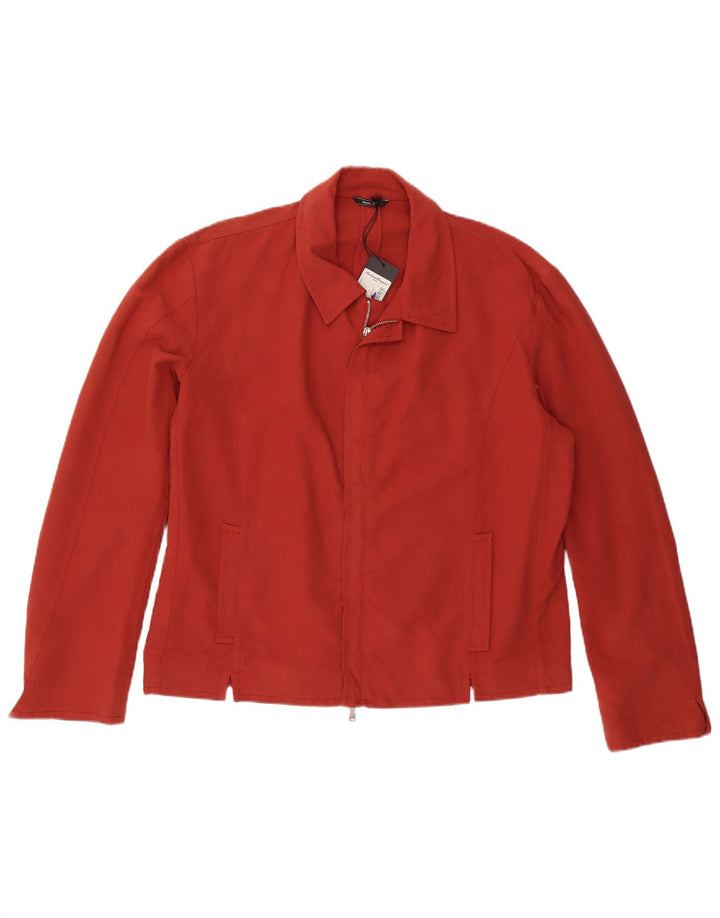 Roberto Biagini Herren Utility Jacke IT 54 2XL Rote Baumwolle