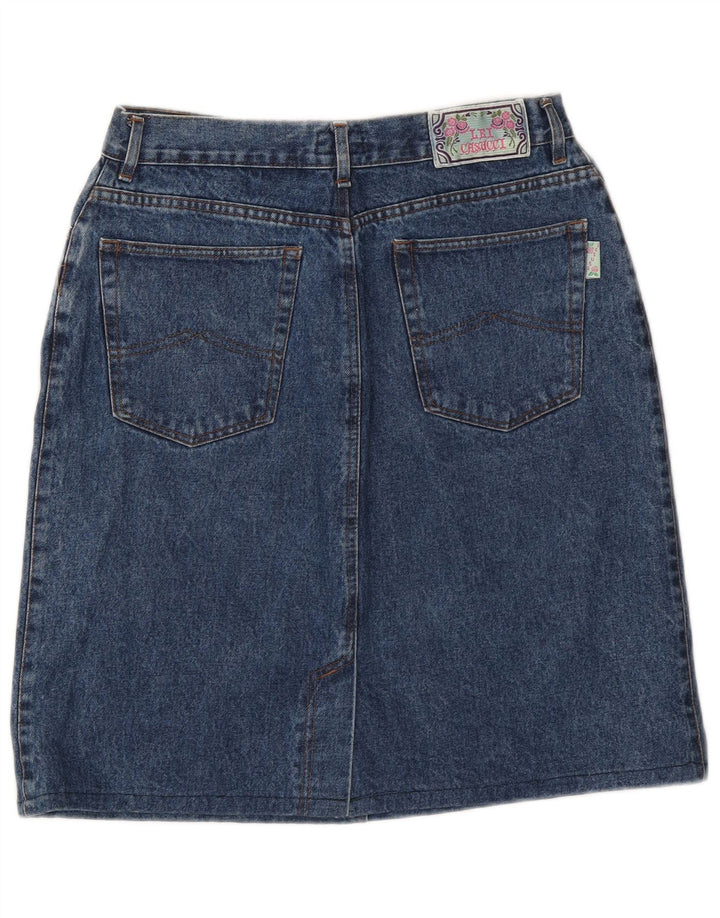 Casucci Damen Jeansrock W30 mittelblaue Baumwolle