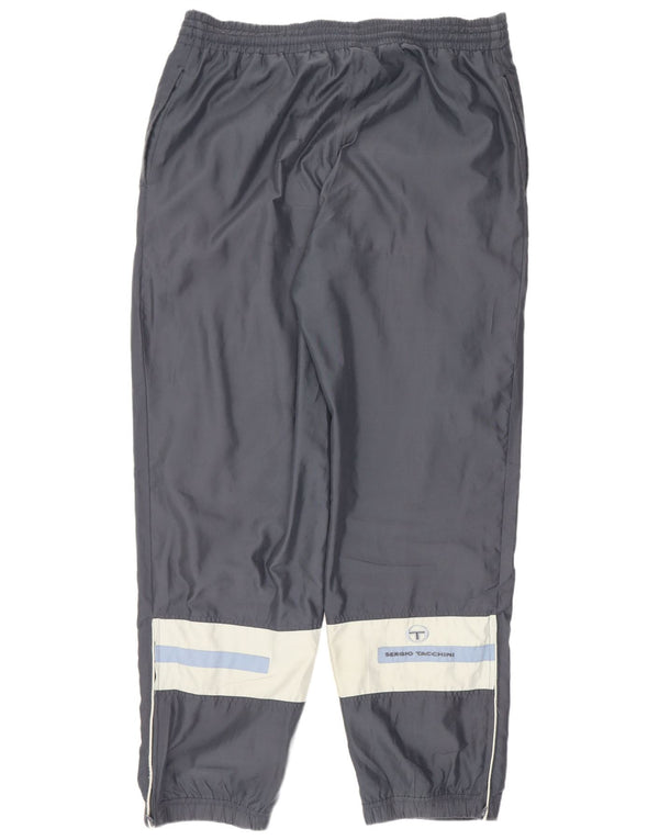 Sergio Tacchini Herren-Trainingshose, Jogginghose, Größe 52, XL, Grau, Farbblock