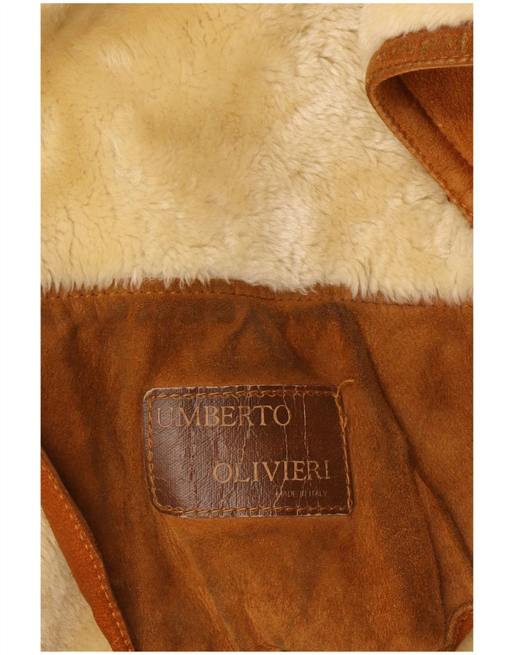 Umberto Olivieri Damen Übergroße Jacke IT 40 Small Braun