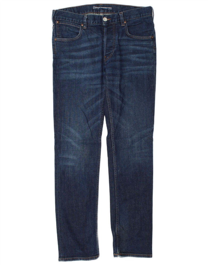 French Connection Slim-Jeans für Herren, W30, L33, marineblau, Baumwolle