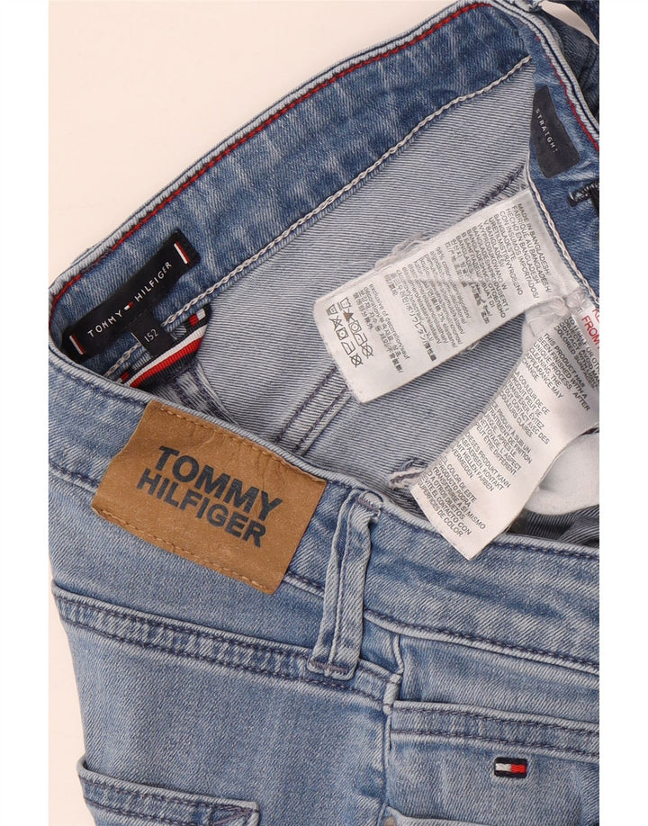 Tommy Hilfiger Straight Jeans für Jungen, 12–13 Jahre, blaue Baumwolle