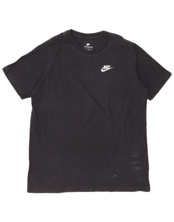 Nike Womens Graphic T-Shirt Top UK 18 XL Schwarz Baumwolle