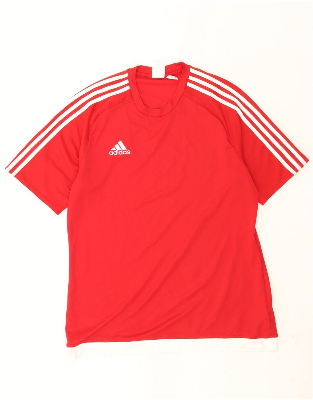 Adidas Herren Climalite Graphic T-Shirt Top Großes rotes Polyester