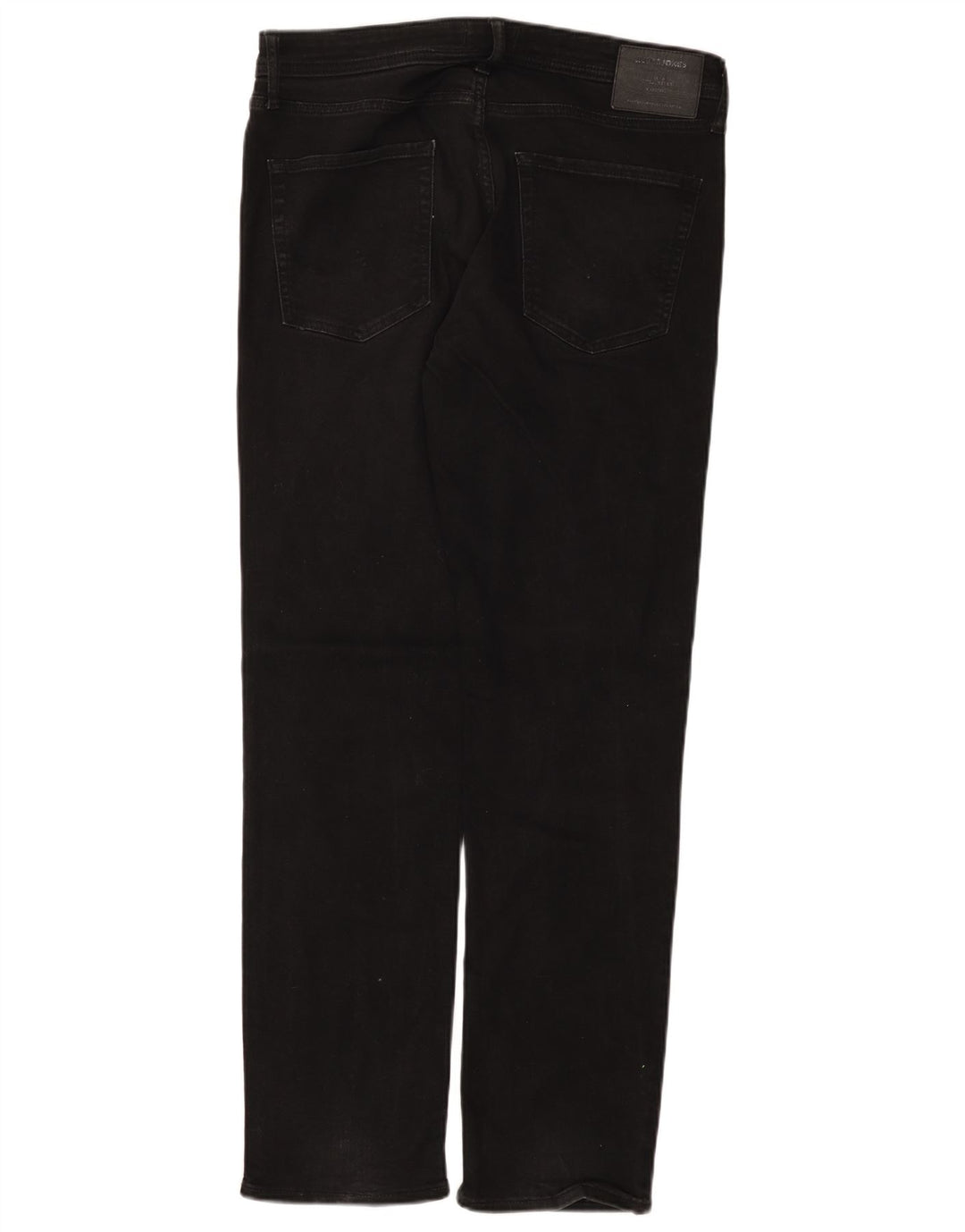Jack & Jones Herren Straight Jeans W34 L34 Schwarze Baumwolle