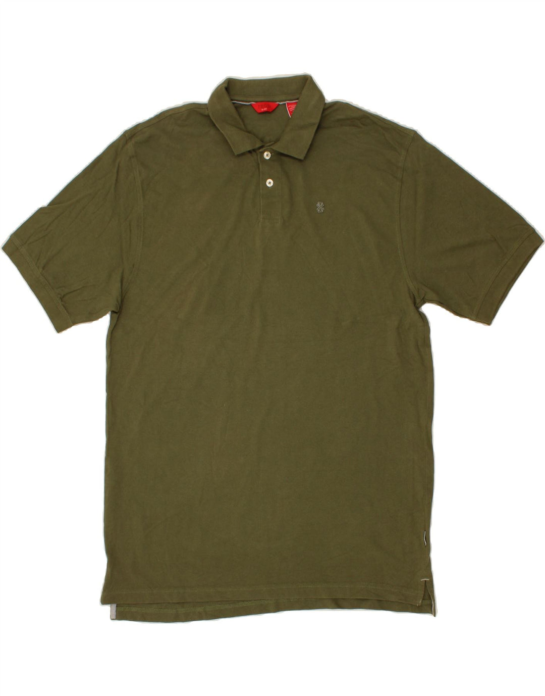 IZOD Mens Polo Shirt XL Khaki Cotton Vintage Izod and Second-Hand Izod from Messina Hembry 