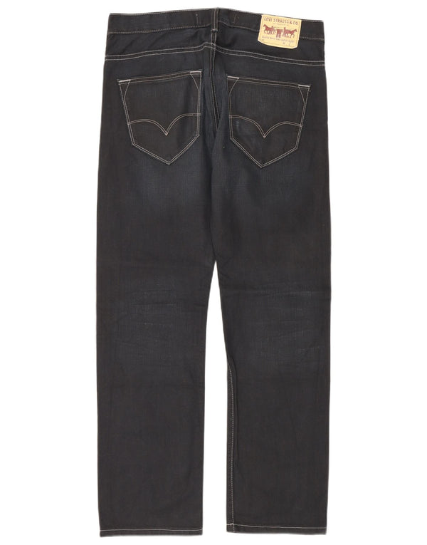 Levi's Herren 504 Straight Jeans W32 L32 Marineblaue Baumwolle