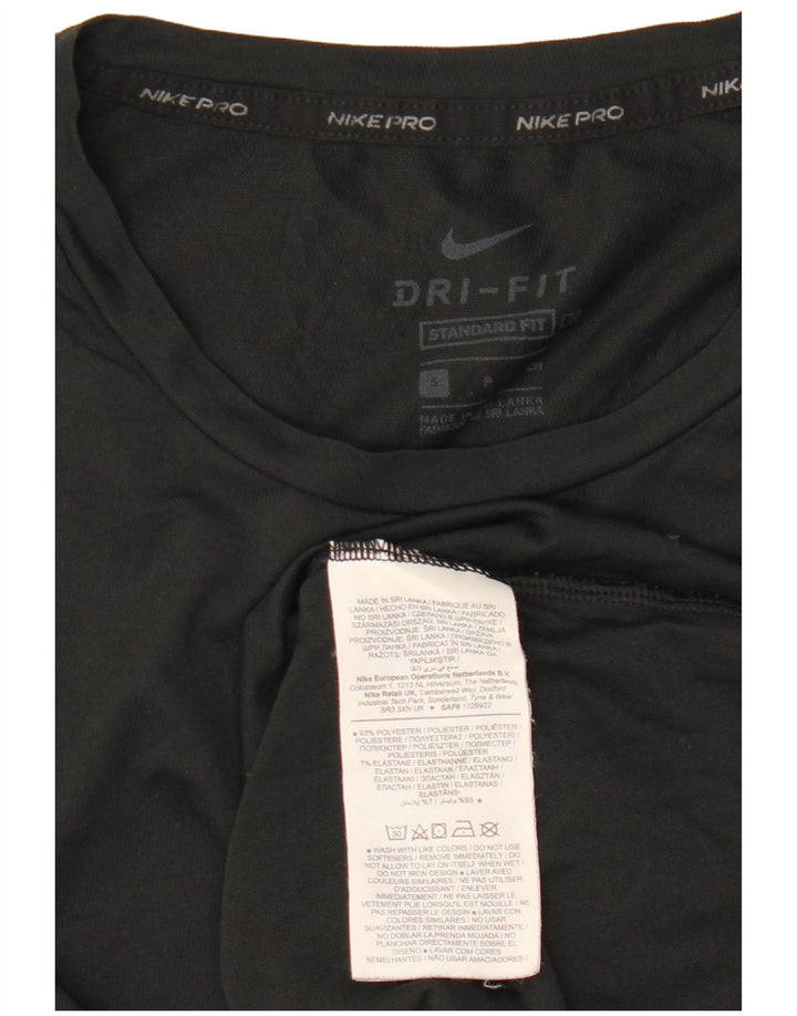 NIKE Herren Dri Fit Standard Fit T-Shirt Top Small Schwarz Polyester