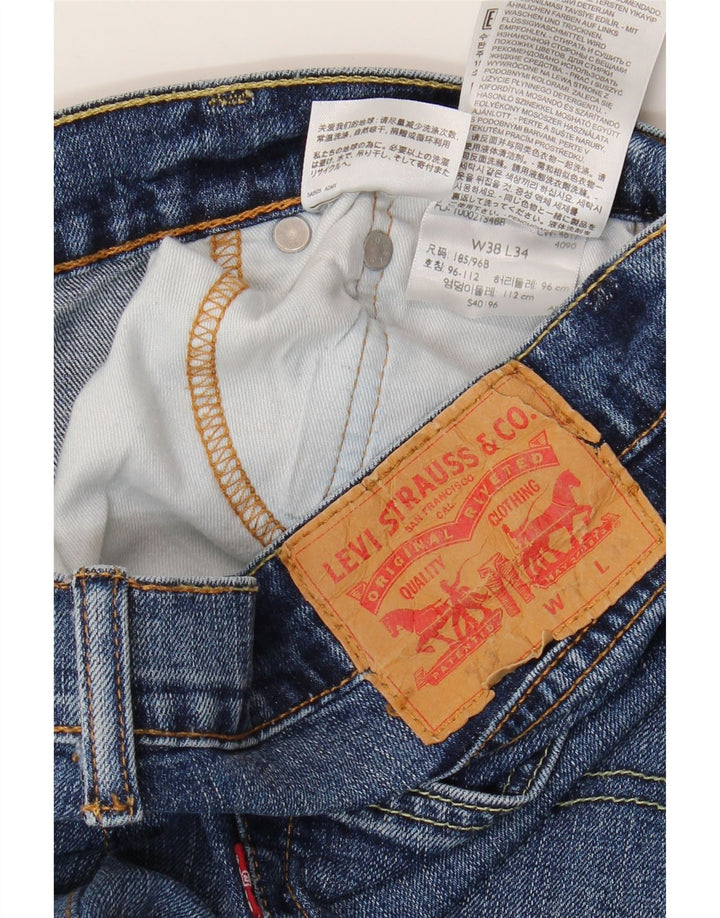 Levi's Herren 518 Straight Jeans W38 L29 Blaue Baumwolle