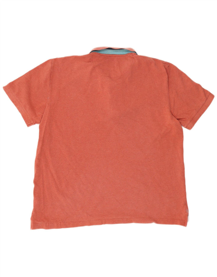 WHITE STUFF Herren-Poloshirt XL, kastanienbraune Baumwolle