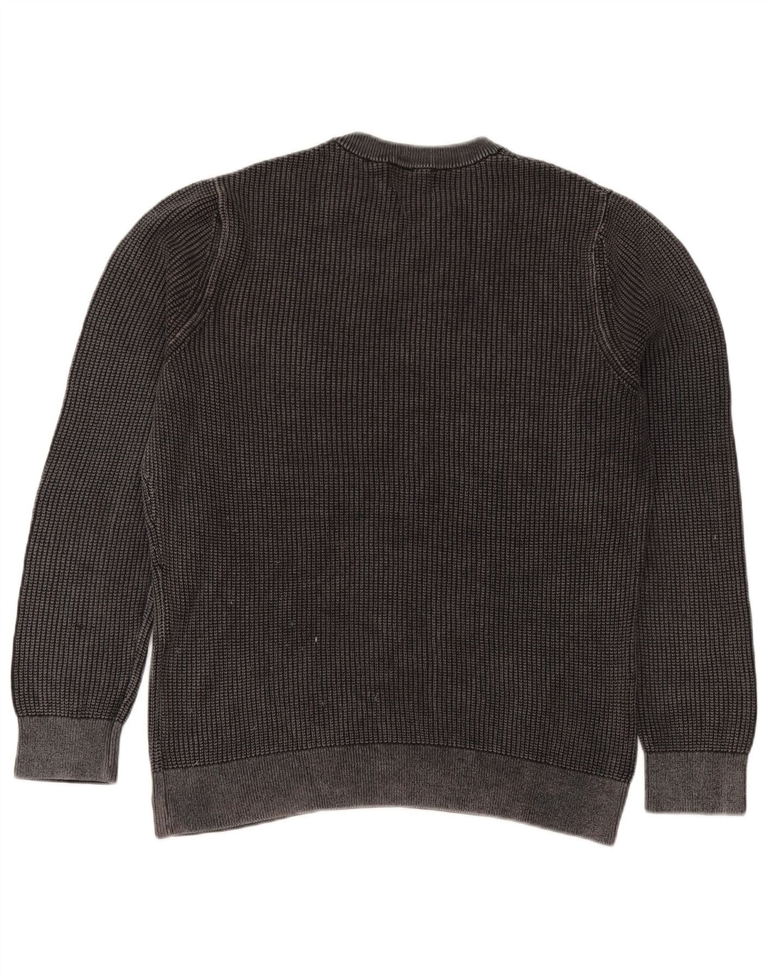 Superdry Herren-Pullover mit Rundhalsausschnitt, XL, graue Baumwolle