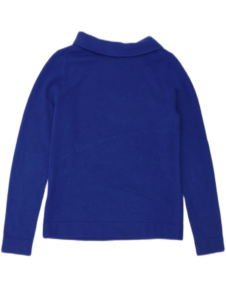 HOBBS Rollkragenpullover für Damen, Größe S, UK 10, aus blauer Wolle