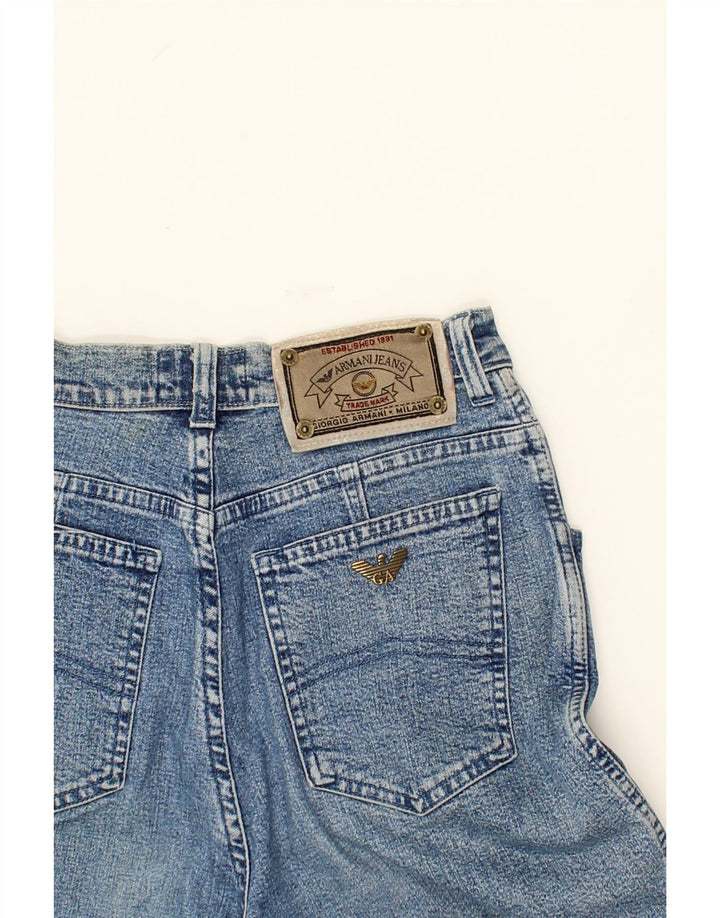 ARMANI Womens Tapered Jeans W26 L28 Blue Cotton Vintage Armani and Second-Hand Armani from Messina Hembry 