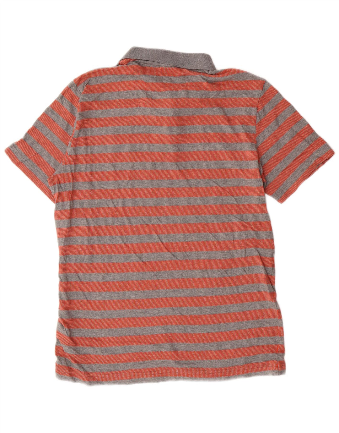 PUMA Herren-Poloshirt, mittelrot, gestreift, Baumwolle