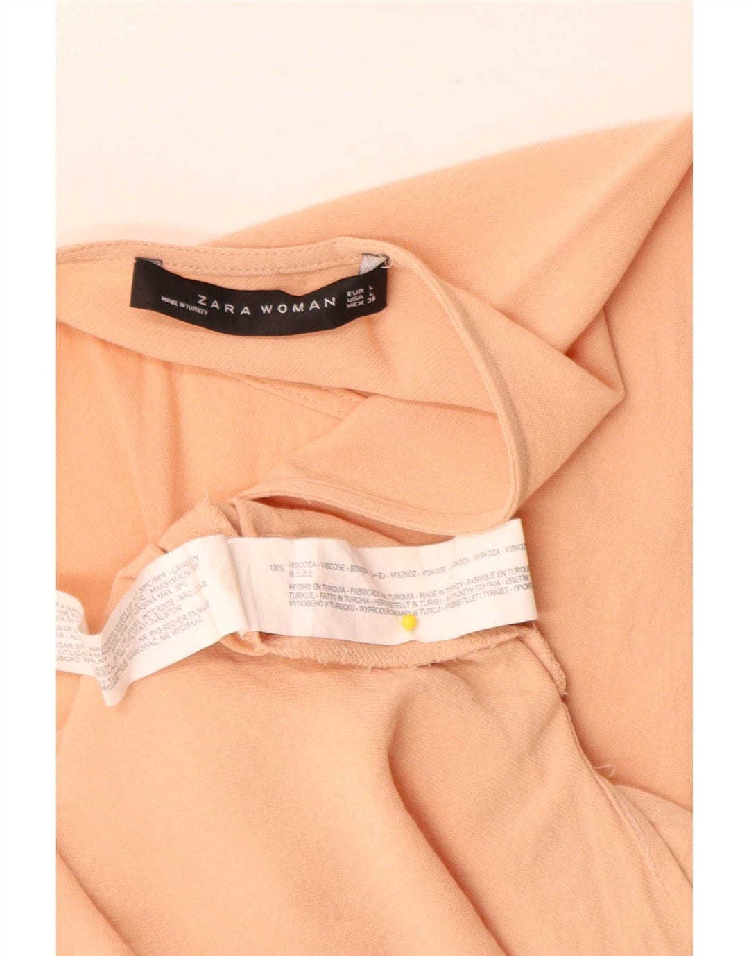 Zara Damen-Blusenoberteil, Gr. 44, Größe L, Rosa, Viskose