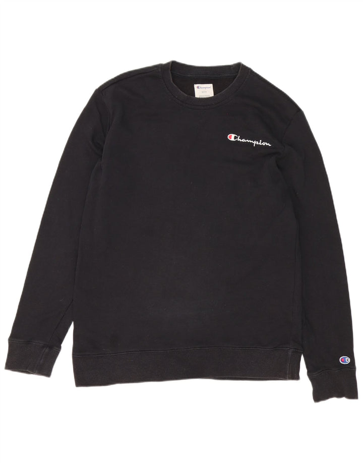 Champion Herren-Sweatshirt, Pullover, Größe S, Schwarz, Baumwolle