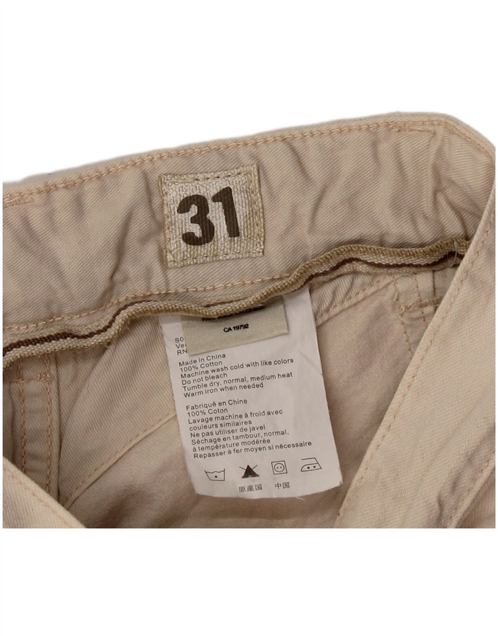 TIMBERLAND Mens Cargo Shorts W31 Medium Beige Cotton