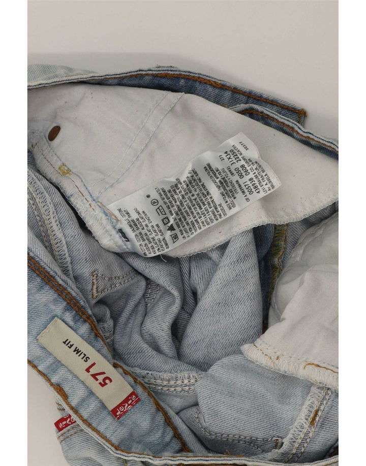 Levi's Damen 571 Slim Fit Denim Shorts W31 Mittelblaue Baumwolle