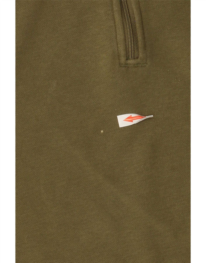 Adidas Damen-Sweatshirt, übergroß, mit Reißverschluss, UK 12, mittelkhakifarben
