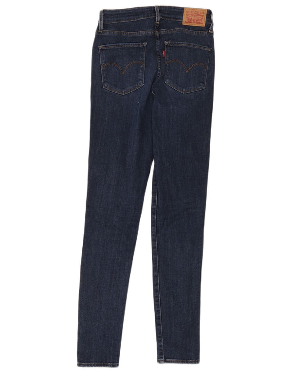 Levi's Damen 721 High Rise Skinny Jeans W27 L30 Marineblau Baumwolle