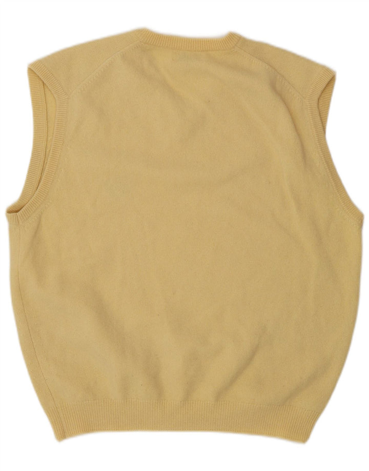 Peter Scott Herren Weste Tank Top UK 42 Große gelbe Wolle