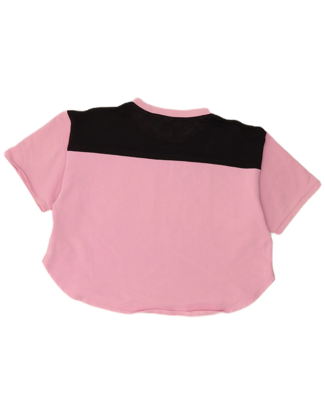 PUMA Damen Grafik T-Shirt Top UK 18 XL Pink Colourblock Baumwolle