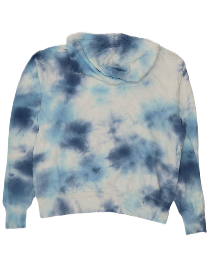 Champion Herren-Kapuzenpullover aus mittelblauer Batik-Baumwolle