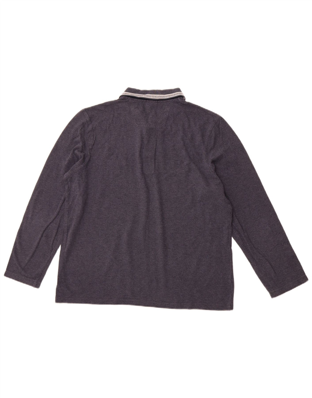 HUGO BOSS Herren-Poloshirt mit normaler Passform, langärmelig, XL, Marineblau, Baumwolle