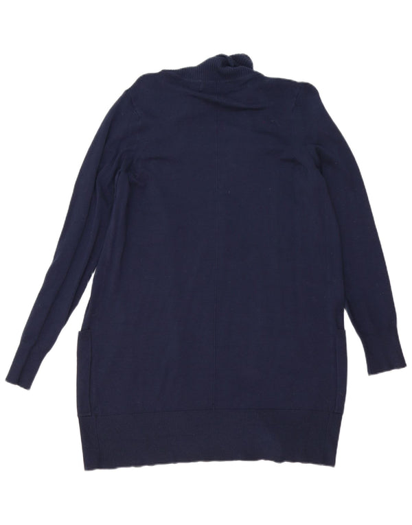 Marks & Spencer Offener Damen-Cardigan-Pullover UK 10 Small Marineblaue Viskose