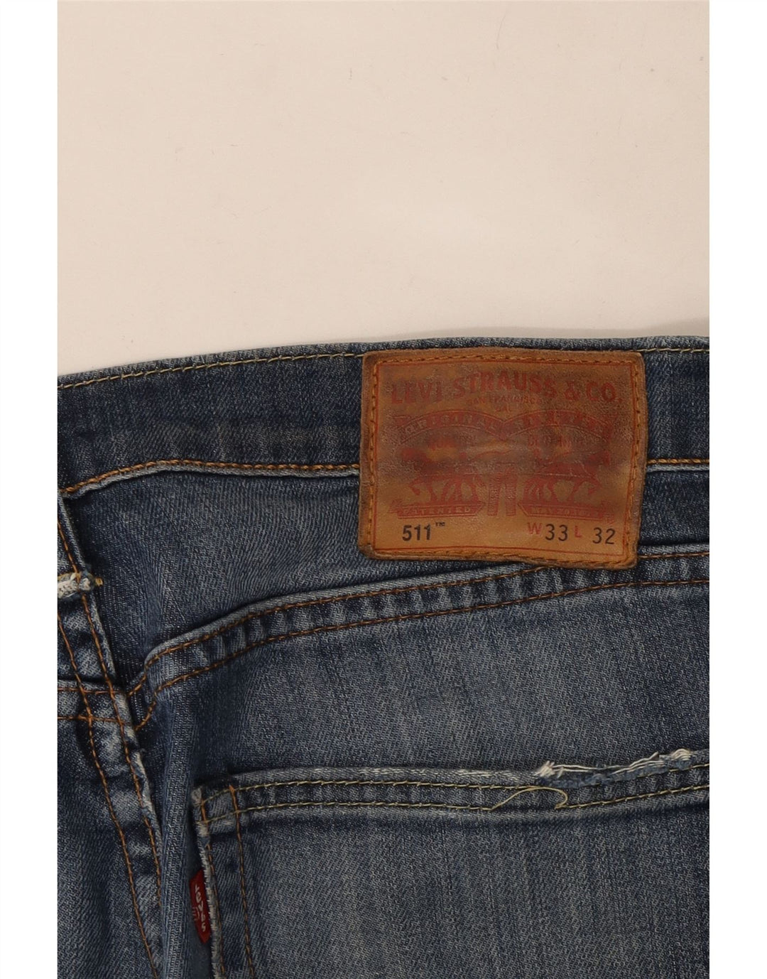 Levi's Herren 511 Distressed Slim Jeans W33 L32 Blau