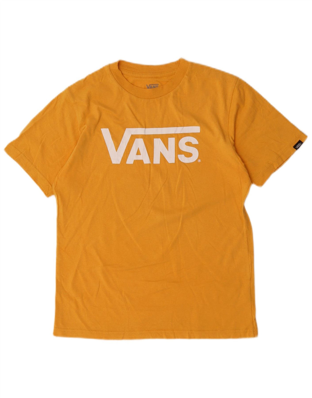 VANS Womens Graphic T-Shirt Top UK 10 Small Gelb Baumwolle