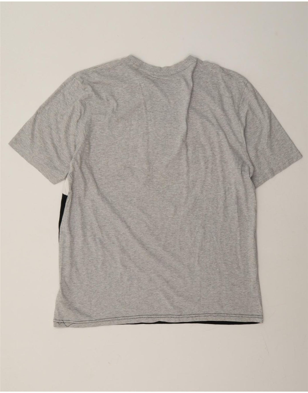 Fila Herren-T-Shirt mit Grafik, groß, Grau, Colourblock-Baumwolle
