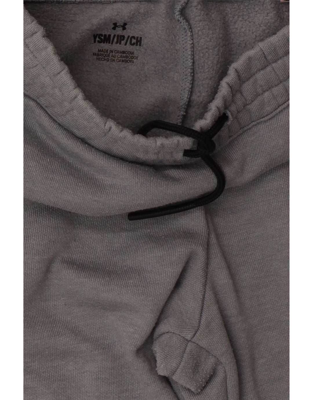 UNDER ARMOUR Mädchen-Trainingsanzug mit grafischer Hose und Jogger, 7–8 Jahre, Größe S, Grau