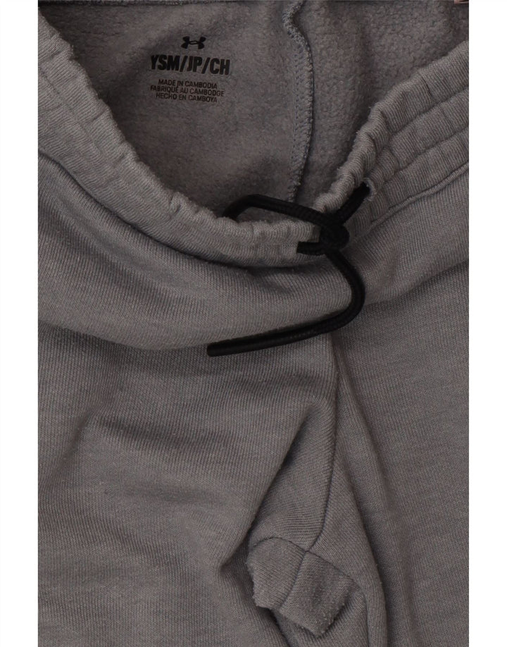 UNDER ARMOUR Mädchen-Trainingsanzug mit grafischer Hose und Jogger, 7–8 Jahre, Größe S, Grau