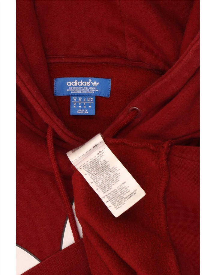 Adidas Herren-Kapuzenpullover mit Grafik, mittlere kastanienbraune Baumwolle