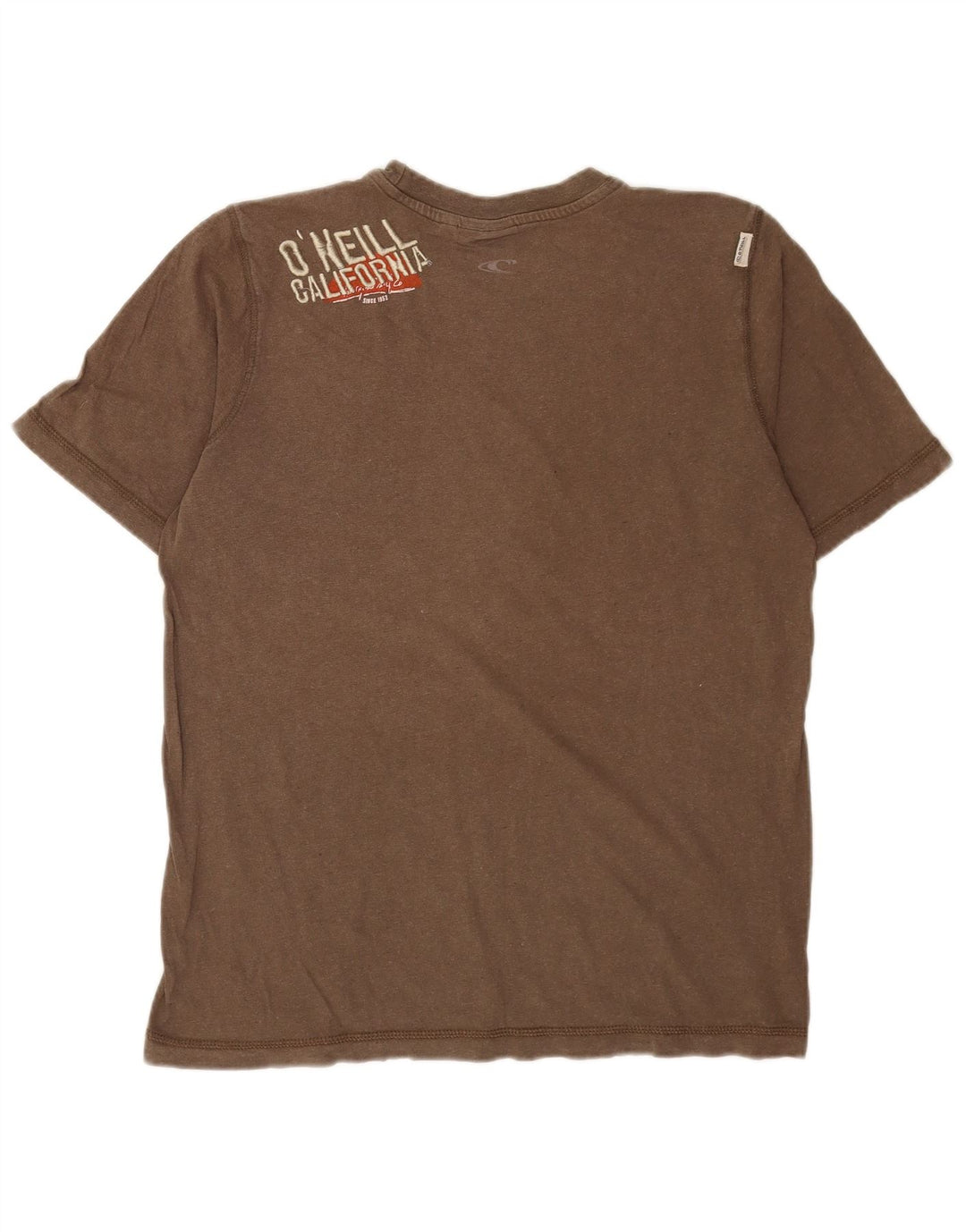 O'Neill Herren Grafik-T-Shirt-Oberteil aus mittelgrauer Baumwolle