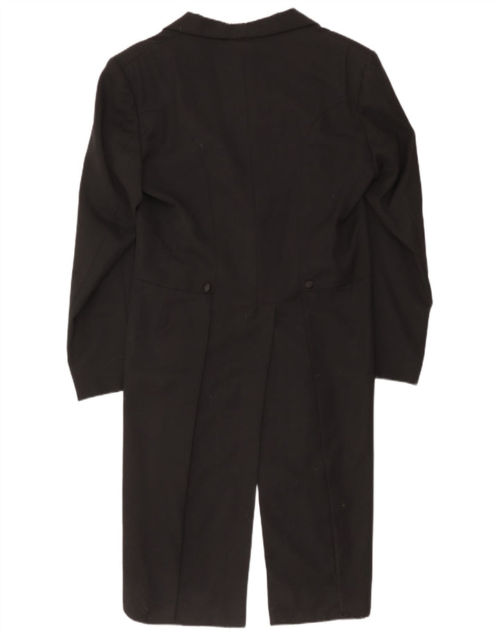 Vintage Herren 1 Knopf Frack Blazer Jacke UK 36 Small Schwarz