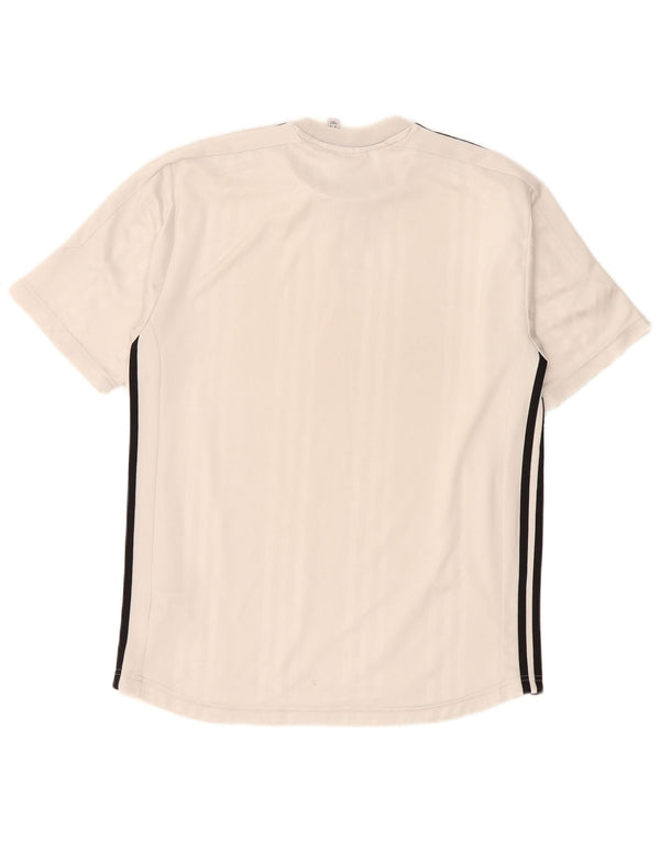Adidas Herren T-Shirt Top Medium Weiß Polyester
