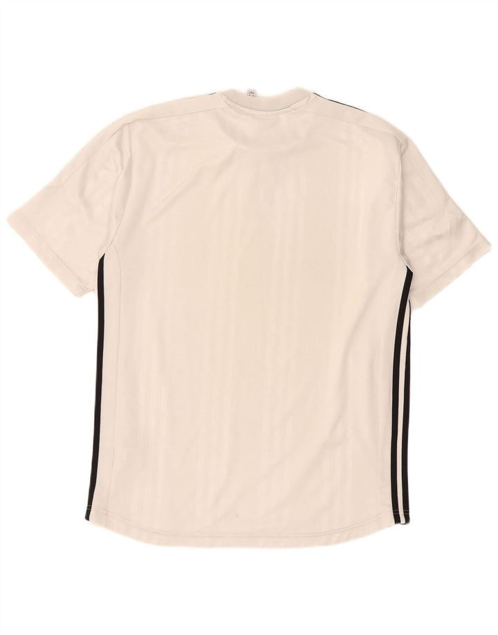 Adidas Herren T-Shirt Top Medium Weiß Polyester