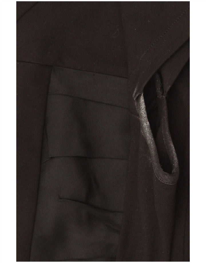 Ted Baker Damen-Etuikleid, Größe 2, klein, schwarze Viskose