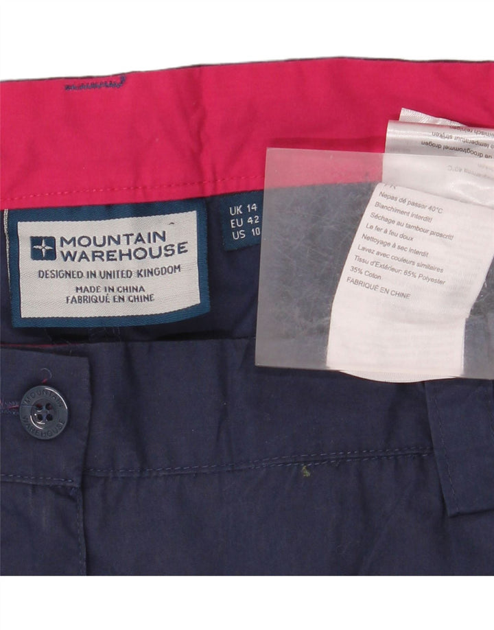 Mountain Warehouse Gerade Damenhose, UK 14, Größe L, W34, L29, Marineblau